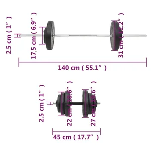 Sztanga i hantle z obciążnikami, 60 kg Lumarko! - Sztangi - miniaturka - grafika 10