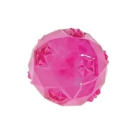 Zabawki dla psów - Zolux Piłka gumowa Pop z dźwiękiem różowa 7,5cm PZOL103 - miniaturka - grafika 1
