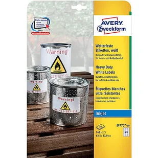 Avery Zweckform Zweckform Heavy Duty A4 210 x 148mm (J4773-10) - Papier do drukarek - miniaturka - grafika 2