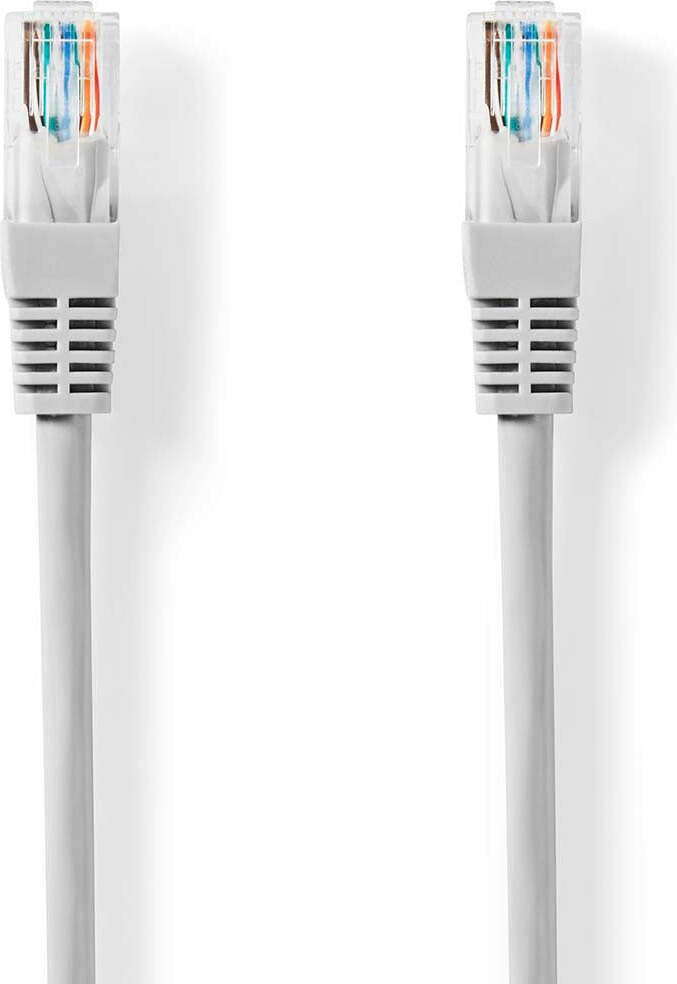 Kabel sieciowy CAT5e U/UTP RJ45 męski RJ45 męski 0,50 m Okrągły PVC Szary Etykieta