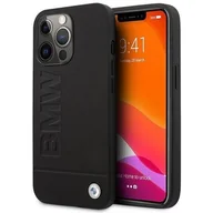 Etui i futerały do telefonów - Etui BMW BMHMP14SSLLBK iPhone 14 6,1" czarny/black hardcase Signature Logo Imprint Magsafe - miniaturka - grafika 1