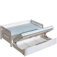 Łóżka dla dzieci i młodzieży - Łóżko Podwójne z Pojemnikiem 90 x 200 + 90 x 197 B1+B3 Borys Dolmar Sosna Barwiona na Antracyt, Paryż - miniaturka - grafika 1