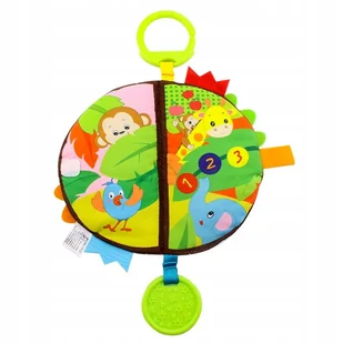 Książeczka sensoryczna Gryziak Wesoła Dżungla Plush&K - Zabawki interaktywne dla dzieci - miniaturka - grafika 1