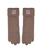 Rękawiczki - Calvin Klein Rękawiczki Damskie Chunky K60K612619 Szary - miniaturka - grafika 1