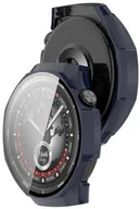 Akcesoria do smartwatchy - Bizon Etui ze szkłem do zegarka Case+Glass Watch do Huawei Watch GT5 Pro 46 mm niebieskie - miniaturka - grafika 1