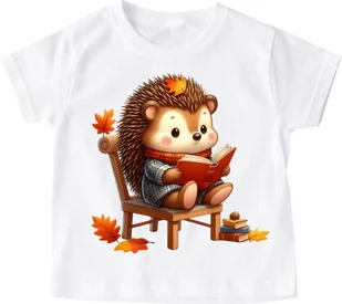 Koszulka z jeżem - wzór jeż41 - Koszulki dla dziewczynek Koszulka z jeżem - wzór jeż41 - Koszulki dla dziewczynek - miniaturka - grafika 1