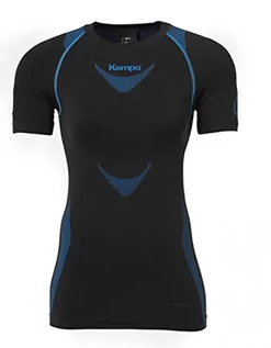 Bluzki damskie - Kempa Base Layer Attitude Pro Women z krótkim rękawem koszulka funkcyjna dla kobiet Niebieski, wielokolorowa, XS/S 200205901_schwarz/kempablau_XS/S - grafika 1