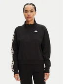 Bluzy damskie - Kappa Bluza Banda Pepitagt 321Q4RW Czarny Relaxed Fit - miniaturka - grafika 1