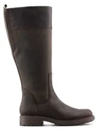 Kozaki damskie - Clarks Skórzane kozaki "Orinoco2 Hi" w kolorze brązowym - miniaturka - grafika 1