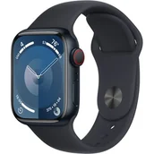 Smartwatch - Apple Watch 9 GPS + Cellular 41mm Aluminium Sport M/L Czarny - miniaturka - grafika 1