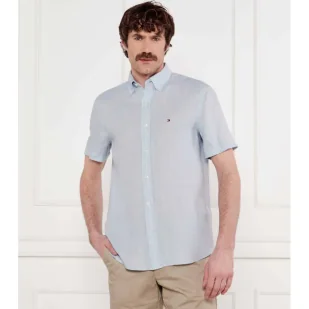 Tommy Hilfiger Lniana koszula Regular Fit - Koszule męskie - miniaturka - grafika 1