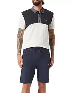 BOSS Męska bluza Headlo Active Jersey, ciemnoniebieska, S - Bluzy męskie - miniaturka - grafika 1