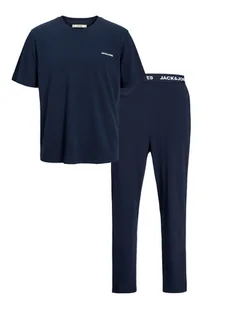 Jack&Jones Piżama Everest 12273633 Granatowy Standard Fit - Piżamy męskie - miniaturka - grafika 1