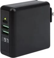 Akcesoria do statywów - Szybkozłączka Prestigio Manhattan cestovní nabíječka a powerbanka, 4-in-1, 8.000 mAh, Interchangeable US/EU/UK Plugs, černá - miniaturka - grafika 1