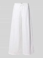 Spodnie damskie - Spodnie materiałowe z elastycznym pasem - miniaturka - grafika 1