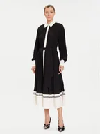 Sukienki - KARL LAGERFELD Sukienka koszulowa A4W13047 Czarny Regular Fit - miniaturka - grafika 1