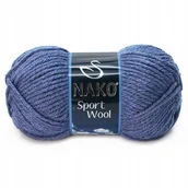 Pasmanteria - Włóczka Nako Sport Wool - 23162 jeans - miniaturka - grafika 1