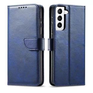 Magnet Case elegancki futerał etui pokrowiec z klapką i funkcją podstawki Samsung Galaxy S22+ (S22 Plus) niebieski - Etui i futerały do telefonów - miniaturka - grafika 1