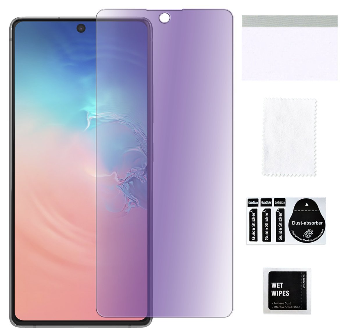 Szkło hybrydowe anti-blue do SAMSUNG GALAXY S10 LITE ochrona na ekran 9H