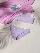 Stroje kąpielowe dla dziewczynek - Reserved - Dwuczęściowy strój kąpielowy z połyskiem - fioletowy - miniaturka - grafika 1