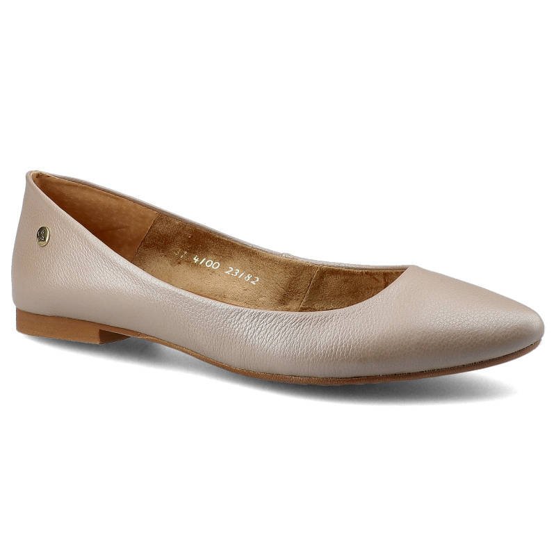 Maciejka, Baleriny, 04100-10/00-8 Beż Metaliczny, rozmiar 36