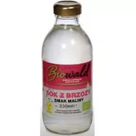 Soki i napoje niegazowane - Biowald SOK Z BRZOZY SMAK MALINY BIO 330 ml - miniaturka - grafika 1