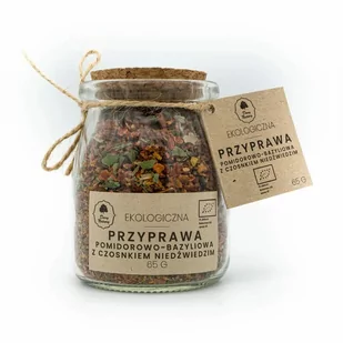 Przyprawa pomidorowo-bazyliowa z czosnkiem niedźwiedzim eko w słoiczku (65 g) - Przyprawy i zioła sypkie - miniaturka - grafika 1
