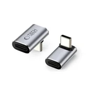 Adaptery i przejściówki - Adapter USB Typ C - USB Typ C TECH-PROTECT UltraBoost AA02 Szary - miniaturka - grafika 1