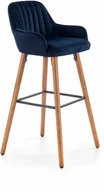 Taborety i hokery - Hoker Halmar H93 granatowy  - miniaturka - grafika 1
