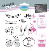 Scrapbooking - Aladine Stemple silikonowe, ślub - miniaturka - grafika 1