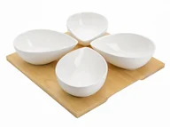 Miski i półmiski - Miseczki do dipów Adria łezka kpl 4 szt. na podstawce 15cm Florina - miniaturka - grafika 1