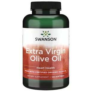 SWANSON Extra Virgin Olive Oil 1000mg - (120 kap) - Witaminy i minerały dla sportowców - miniaturka - grafika 1