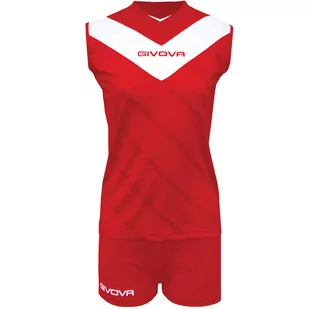 GIVOVA Komplet siatkarski damski Kit Muro czerwono-biały KITV05 1203 - Piłka nożna - miniaturka - grafika 1