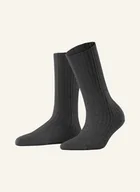 Skarpetki damskie - Falke Skarpety Cosy Wool Boot Z Wełną Merino grau - miniaturka - grafika 1