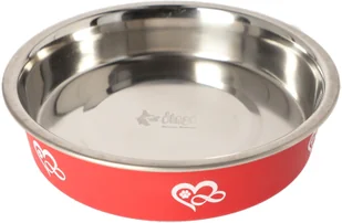 DINGO Miska metalowa antypoślizgowa dla kota bonita 270 ml - Miski dla kotów - miniaturka - grafika 1