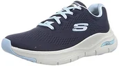 Sneakersy damskie - Skechers Damskie sneakersy Arch Fit Big Appeal, Granatowa dzianinowa siatka Lt Blue Trim, 36.5 EU - miniaturka - grafika 1