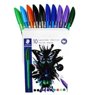 Długopisy - Zestaw 10 długopisów Trend Line 7 kolorów Staedtler - miniaturka - grafika 1