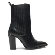 Botki damskie - Botki Bronx New-Americana 34322-A Czarny - miniaturka - grafika 1