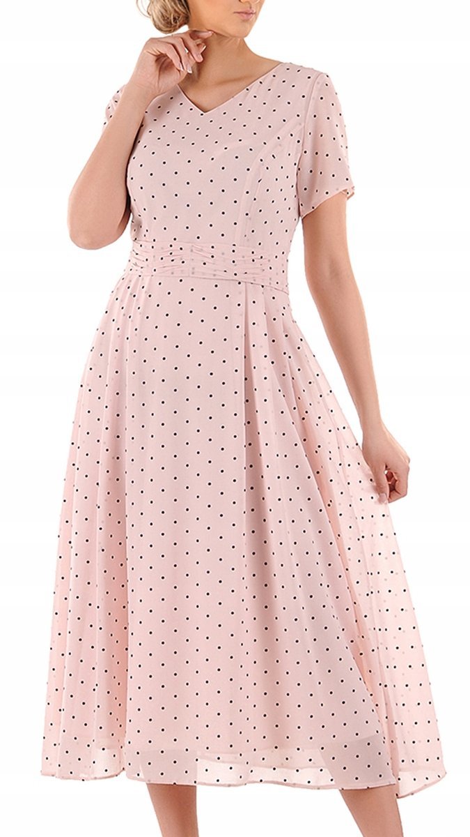 Sukienka Elena 50 letnia damska na wesele elegancka na komunie wizytowa