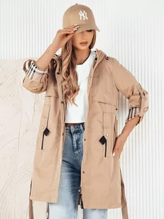 Kurtka damska parka CIVIT beżowa Dstreet TY4215-XXL - Kurtki damskie - miniaturka - grafika 1