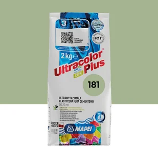 Fuga cementowa Ultracolor 181 zielony 2 kg Mapei - Fugi - miniaturka - grafika 1
