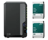 Serwery plików NAS i macierze dyskowe - Synology DS225+ 2x 12TB HDD HAT3310-12T DS225+_2x12TB (1349981+2*1208467) - miniaturka - grafika 1