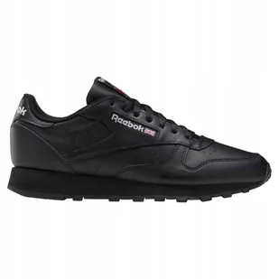 Buty męskie sportowe Reebok Classic Leather czarne 100008494 40,5 - Buty sportowe męskie - miniaturka - grafika 1