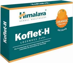 Himalaya, Koflet, Pastylki na gardło Orange, 2x6 - Przeziębienie i grypa Himalaya, Koflet, Pastylki na gardło Orange, 2x6 - Przeziębienie i grypa - miniaturka - grafika 1