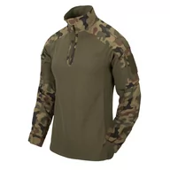 Odzież taktyczna i umundurowanie - Bluza Helikon-Tex MCDU Combat Shirt NyCo Ripstop PL Woodland - miniaturka - grafika 1
