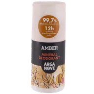 Dezodoranty i antyperspiranty unisex - Arganove, dezodorant mineralny ałunowy roll-on, Amber, 50 ml - miniaturka - grafika 1