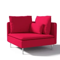 Pokrowce na meble - Dekoria pl pl Pokrowiec na sekcję narożną Söderhamn czerwony 99 x 99 x 83 cm Etna 1008-705-60 - miniaturka - grafika 1