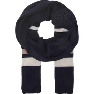 Tommy Hilfiger Szal TH MONOGRAM | z dodatkiem wełny i kaszmiru - Apaszki i szaliki męskie - miniaturka - grafika 1