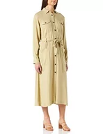 Sukienki - Lee Sukienka serwisowa damska, Pale khaki, S - miniaturka - grafika 1