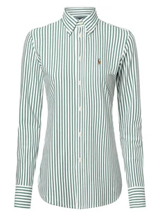 Polo Ralph Lauren Bluzka damska Kobiety Bawełna zielony|biały w paski, S - Bluzki damskie - miniaturka - grafika 1